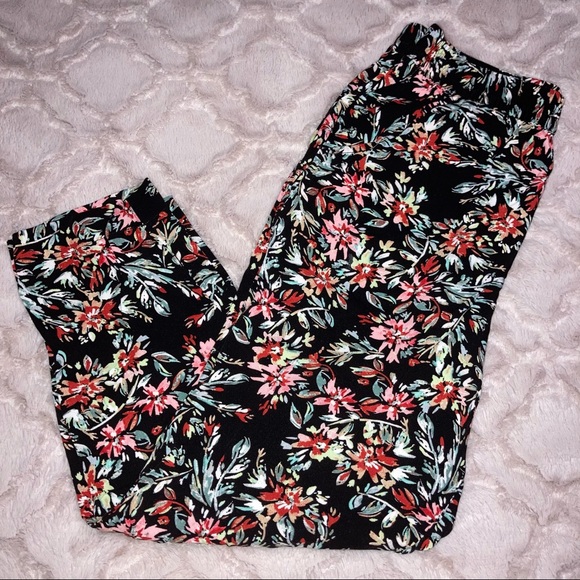 {Jessica Simpson} Floral Print Pull On Ankle Pants - Picture 2 of 12